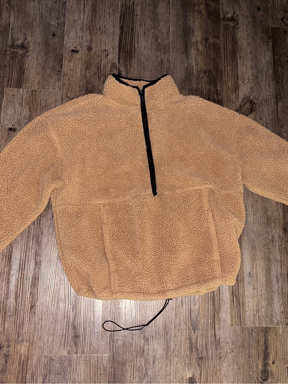 Sherpa Quarter-Zip Pullover Sweater
